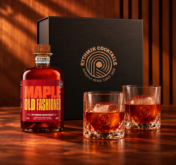 Maple Old Fashioned Gift Set with Crystal Glasses